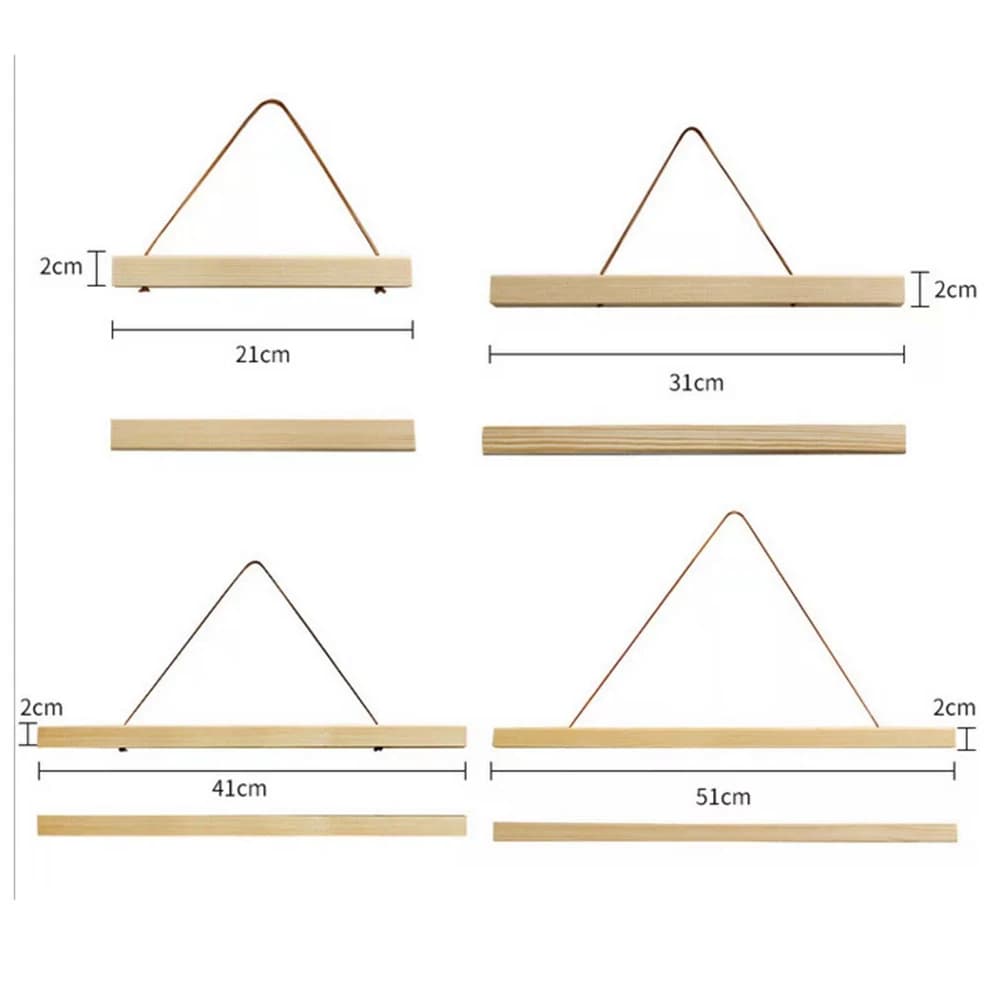 1pc Cornice per foto magnetica in legno di pino 21cm-51cm Stampa poster Stampe su tela da parete Appendiabiti in legno Soggiorno Decorazioni per la casa
