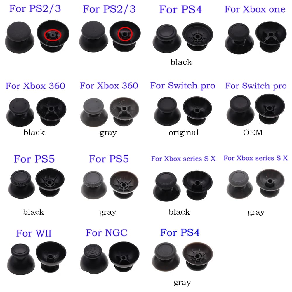 2 pezzi Joystick analogico Stick grip Cap per PS2 PS3 PS4 pro slim PS5 Xbox 360 Xbox Series S One S X gamepad Maniglia del controller