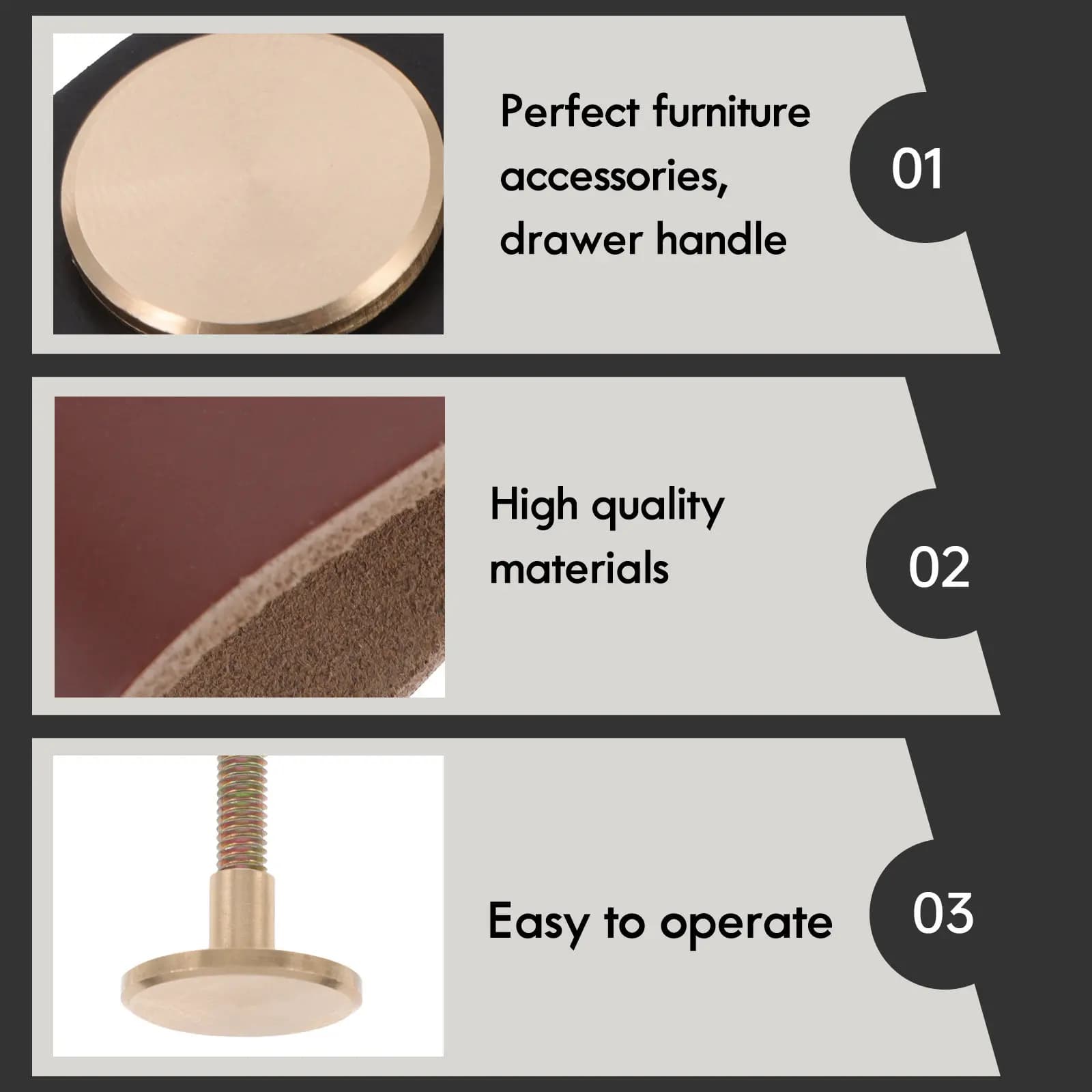 6 maniglie premium per armadietti, cassetti, guardaroba, moderni, semplici ed eleganti, pomelli per mobili, tiranti per cassetti, armadietti