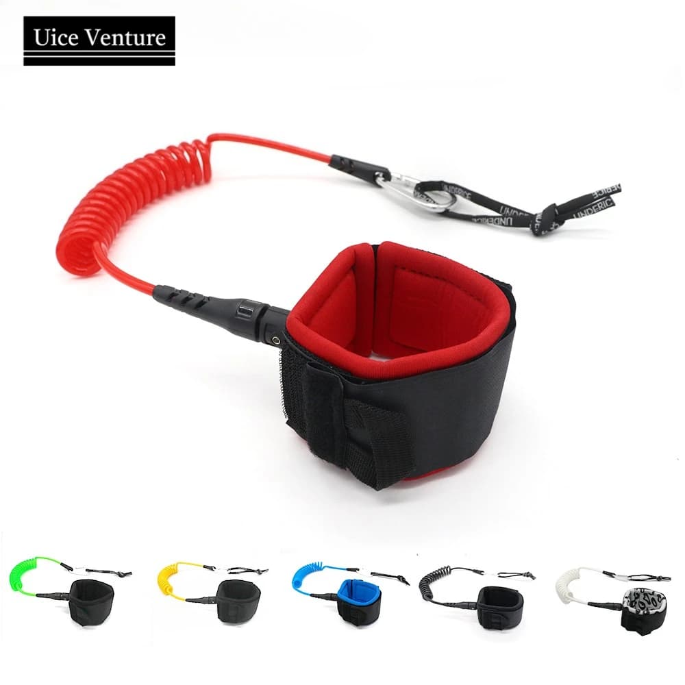 UICE Leash da Surf 5FT 5MM, Corda per Tavola da Surf, Leash per SUP, TPU con Girelle in Acciaio Inox, Accessorio per Tavola da Paddle Gonfiabile e Longboard