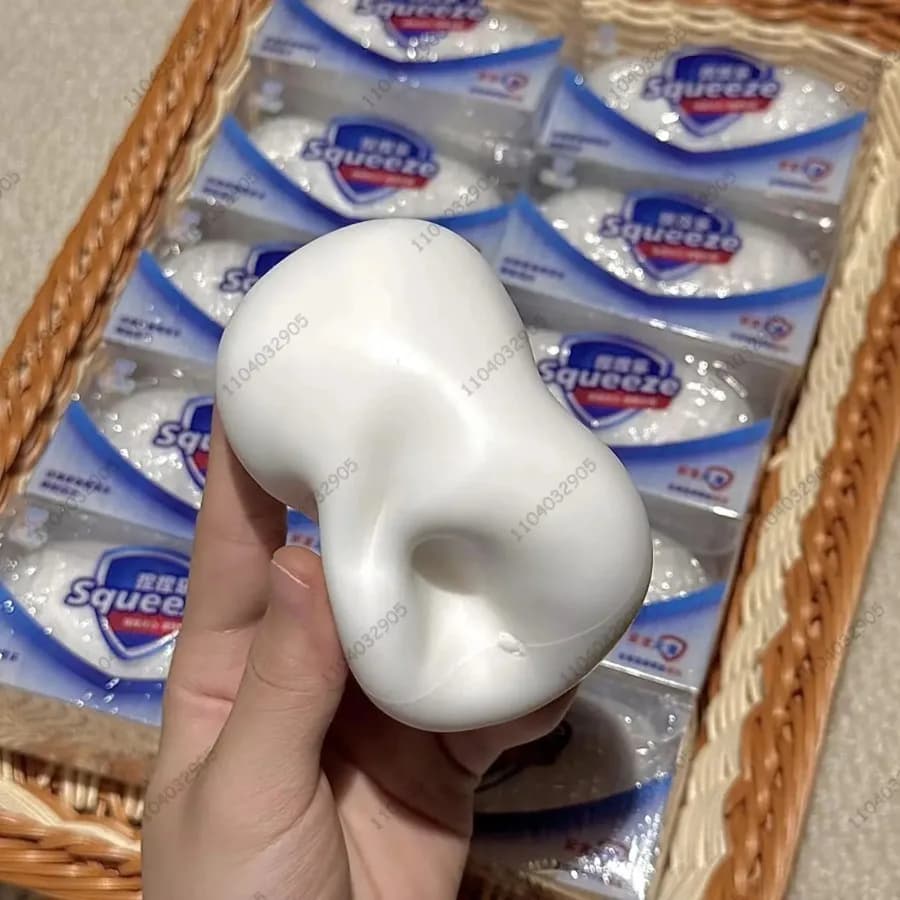 Sfera di Sapone Antistress, Giocattolo Fidget Squishy, Pallina Morbida da Spremere, Blocchi Rotondi Ripieni, Giocattoli ASMR Antistress per Bambini e Adulti