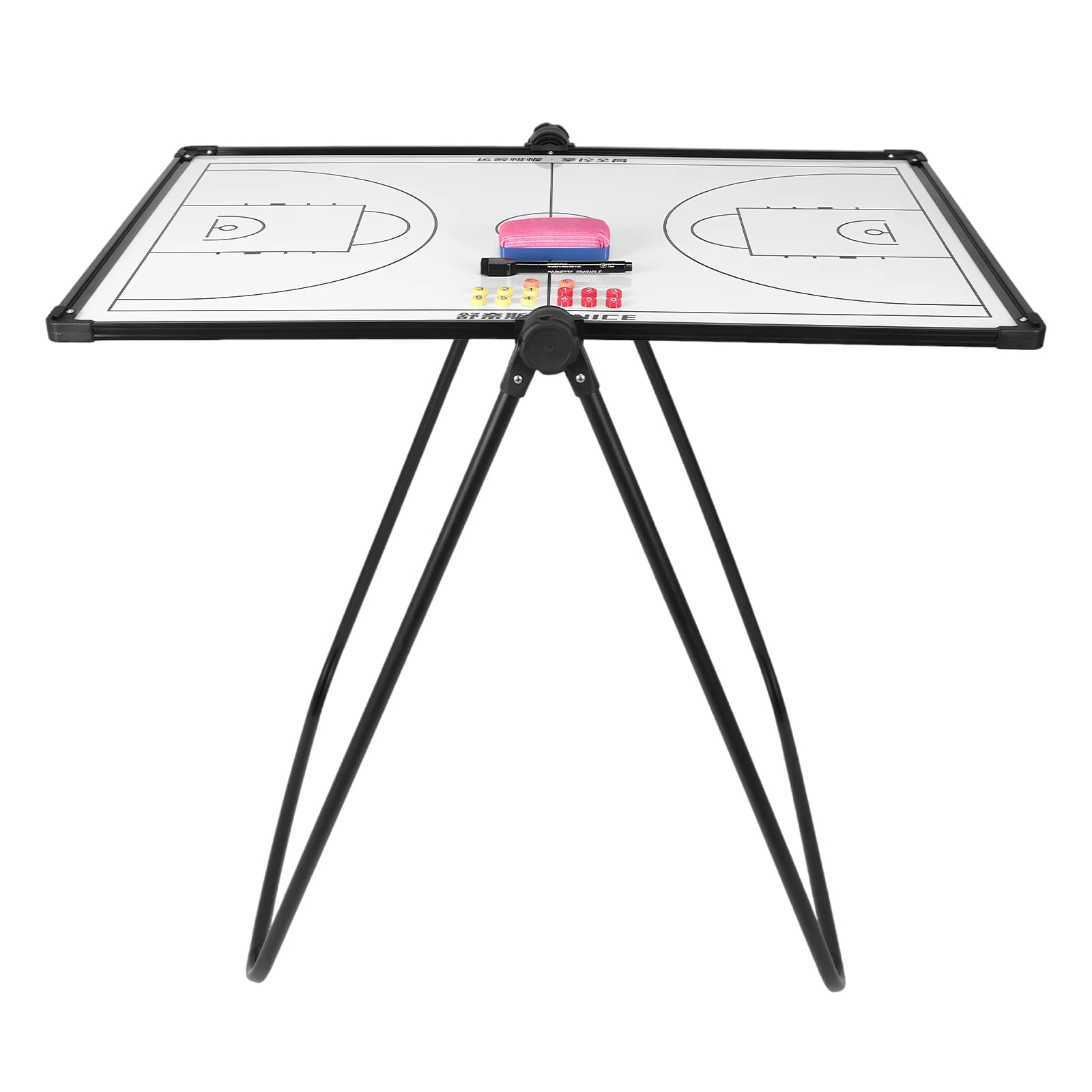 Magnetic basketball board with markers and rubber, reusable teaching equipment for basketball, football and volleyball coaches