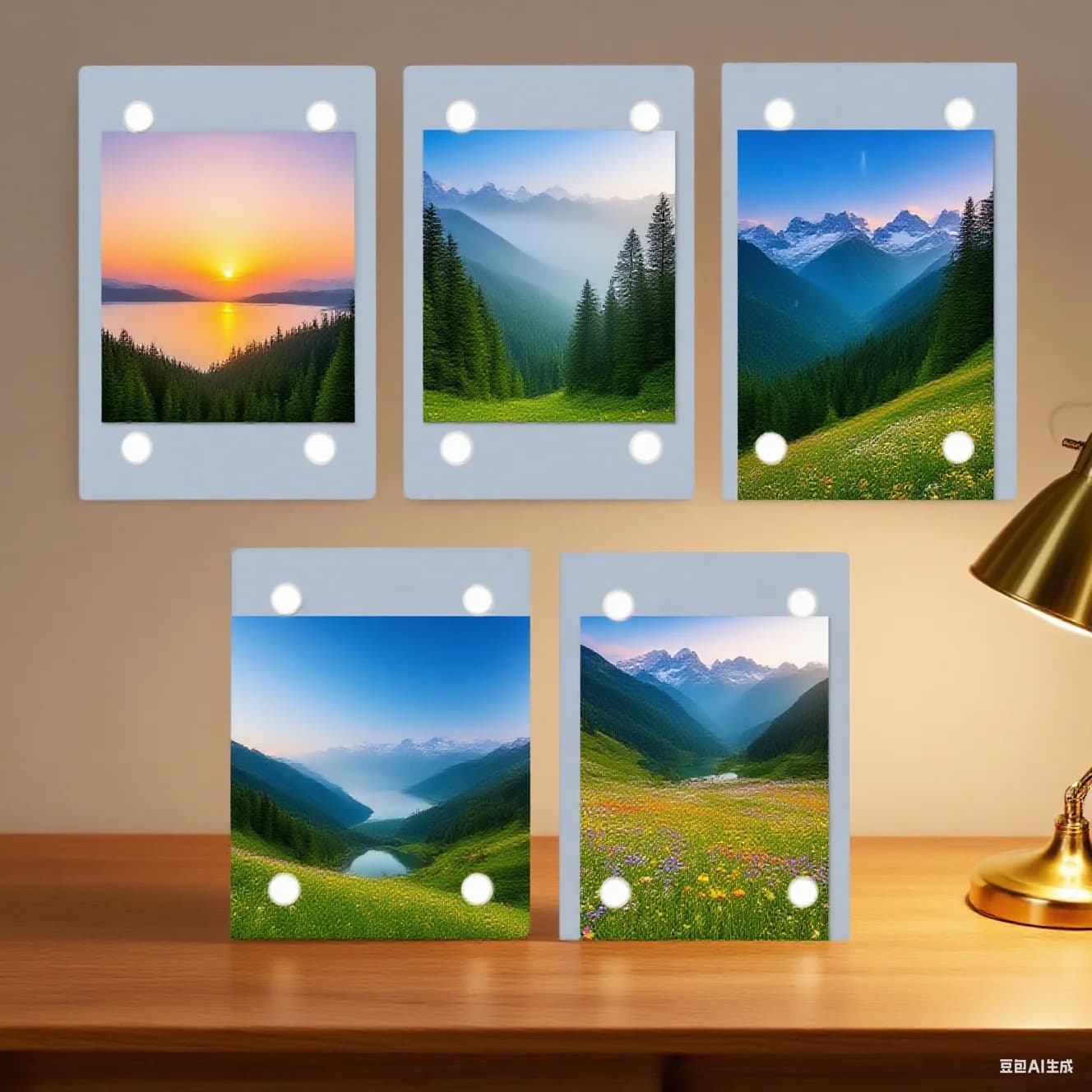 5 pcs acrylic photo frames: versatile display for memories of various sizes Transparent frame for photo for home decoration