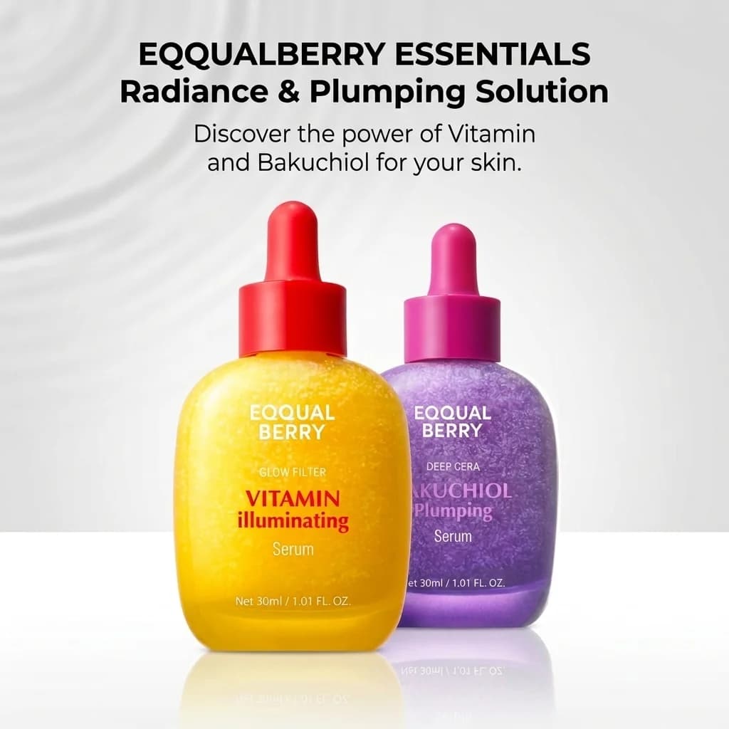 EQQUALBERRY Skin Lighting Essence with Vitamin, 4% Niacinamide + Vitamin E, Vitamin C Lighting for Skin, Korean Skin Care Products