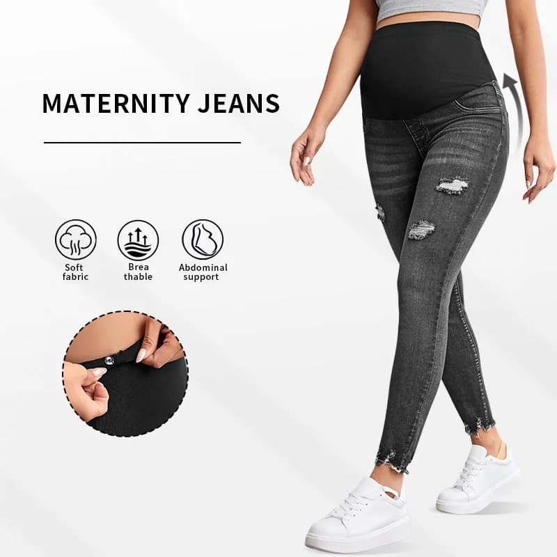 Maternity jeans pants Premature women Premature breastfeeding Long breastfeeding Prop Skirts for pregnancy pants