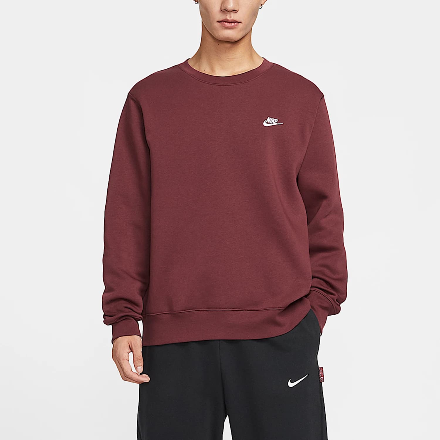 Felpa con cappuccio casual resistente ricamata da uomo autunno 2025 originale Nike FN3887-619