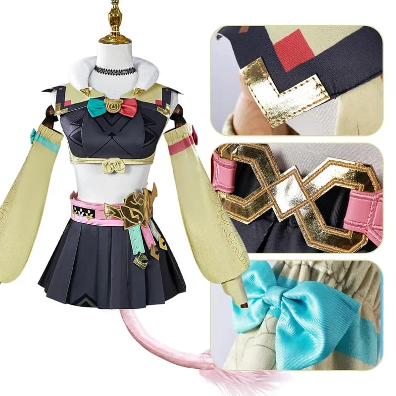 NewIN STOCK 2025 Gioco Genshin Impact Set completo Uniforme Outfis Varesa Costume Cosplay Gioco di ruolo Puntelli2025