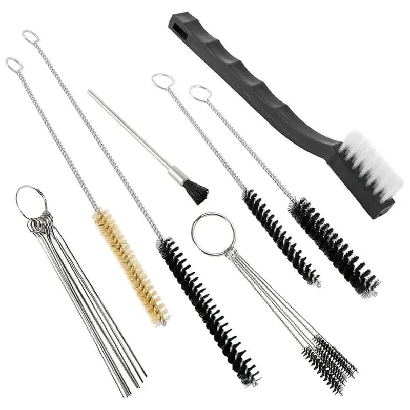 ABRN-21Pcs Multi-Purpose Paint Sprayer Cleaning Kit Nylon Brushes Mini Brushes & Needles Metal Tube Cleaning Brush