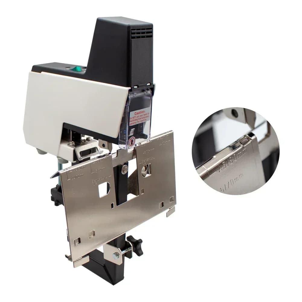 106 Cucitrice Elettrica Automatica Rapida per Rilegatura, 2-50 Fogli, per Uso Intensivo, Piana e a Sella