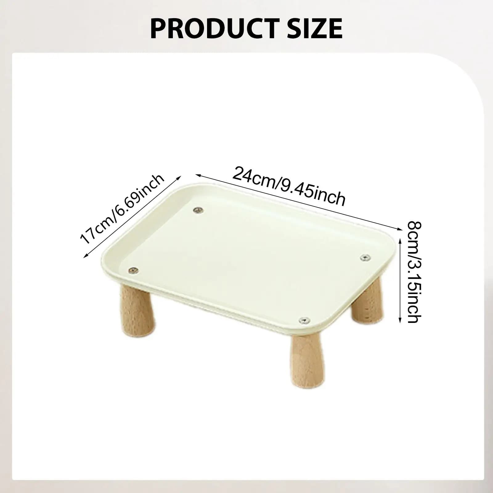 Raised Pet Feeder Stand Waterproof Protect Neck Stable Cat Dog Bowl Tray Cat Bowl Stand for Automatic Pet Feeder Food Dispenser