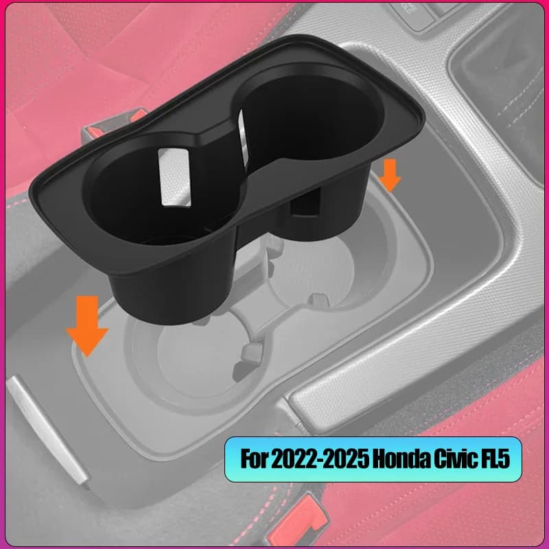 Per Honda Civic FL5 2022-2025 Adesivo In Silicone Copertura Della Tazza Controllo Centrale Antiscivolo e A Prova di Perdite Tazza Zerbino Interni Automotive