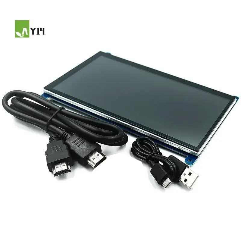 AY14 - Monitor LCD compatibile da 7 pollici per Raspberry Pi di terza generazione ad altissima definizione 1024X600