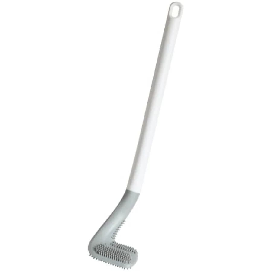 Toilets Brushes, Toilet Cleaning Brush, Golf Flexible Bendable Silicone Long Handled Toilet Brushes, 360°Deep Toilets Bowl Clea