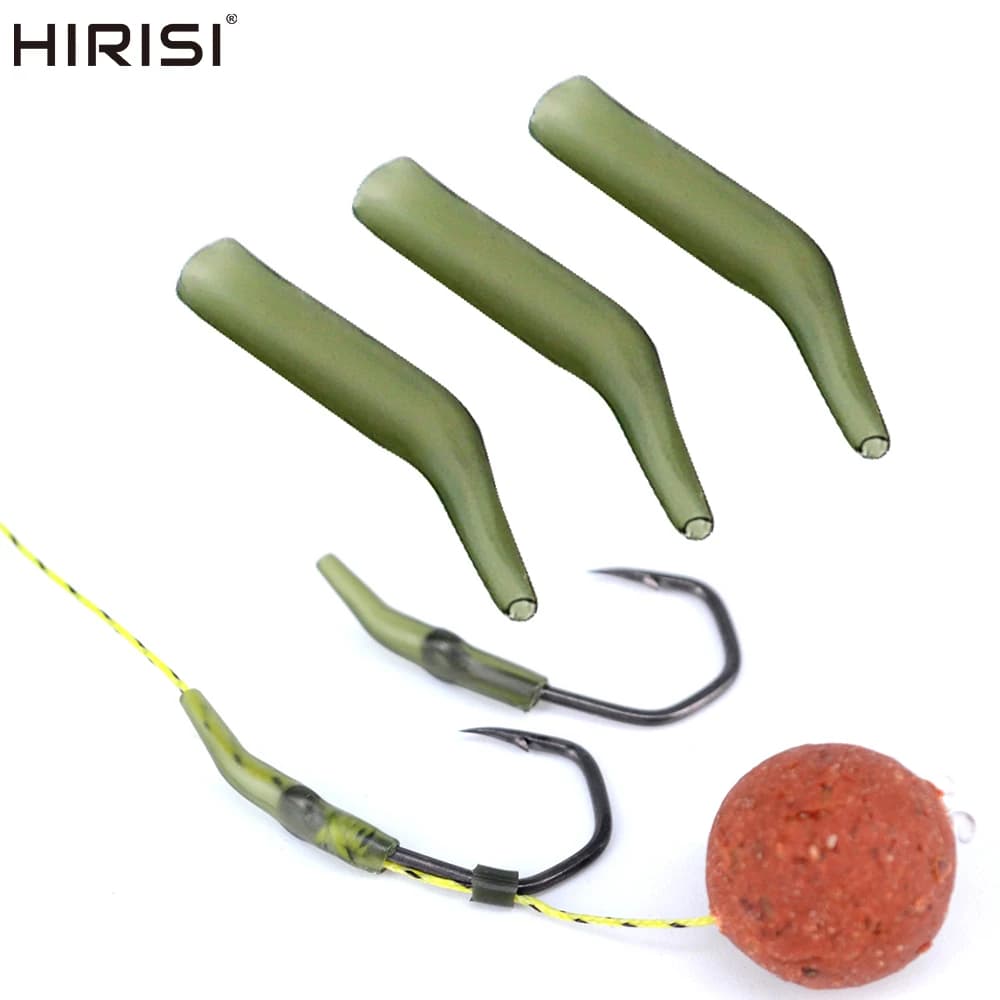 25Pcs Carp Fishing Hook Sleeve Hair Rig Line Aligner Sleeves accessori per la pesca alla carpa AH202
