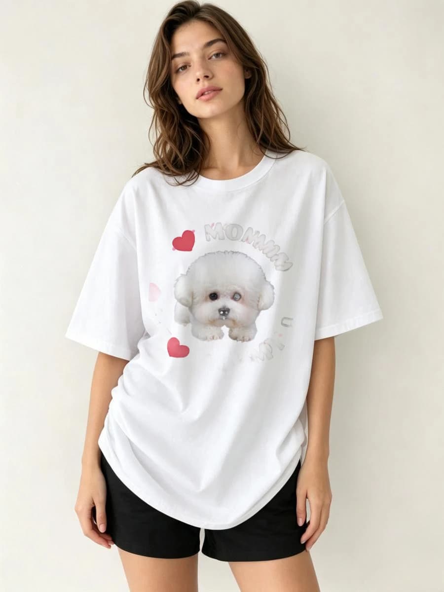 T-Shirts Woman Sweet Trendy Cool Youthful Playful Fun Energetic Vibrant Modern Contemporary Fashion Forward Stylish Chic Dating