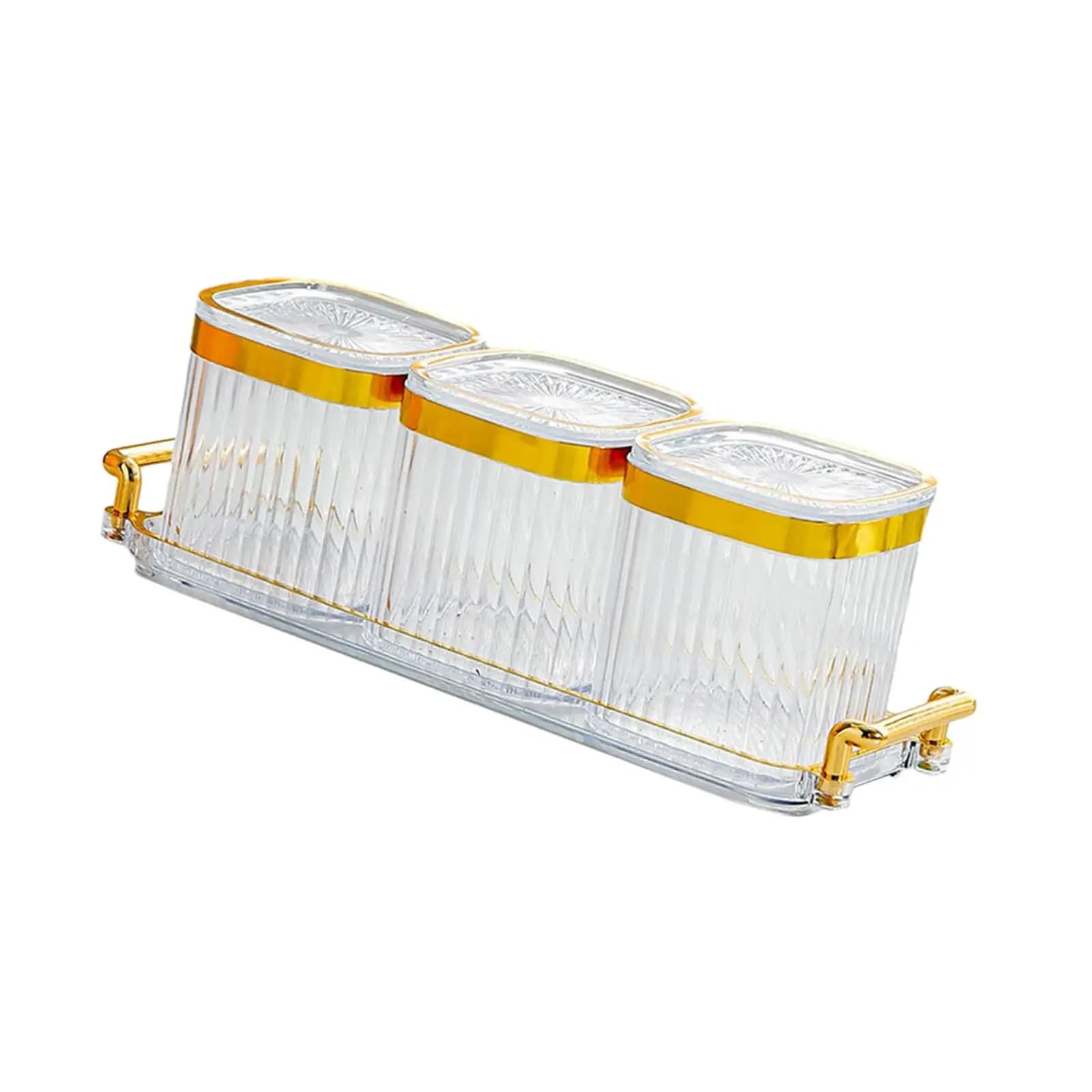Dry Fruit Tray with Lid Divided Serving Plate Appetizer Plate with Tray Party Wedding Nuts Plate Food Storage Box Containers