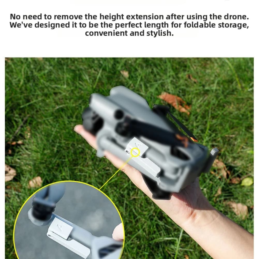 Treppiede pieghevole per aumentare l'altezza per DJI Mini 5 Pro - Accessorio ABS ABS 4.5*2*1CM Treppiede per aumentare l'altezza Video d'azione sportiva