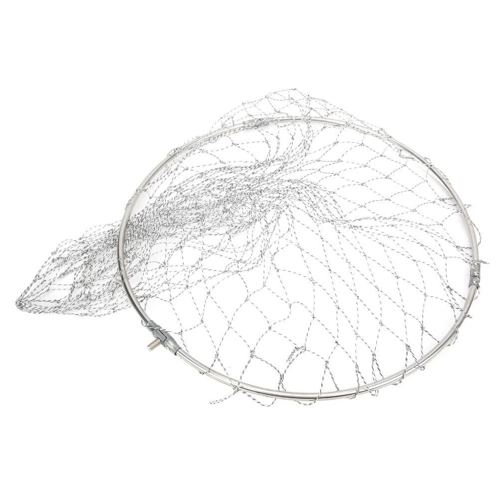 Portable Nylon Landing Net Heads Foldable 40cm Brail Net Multifunctional Fishing Net Fishing Enthusiasts