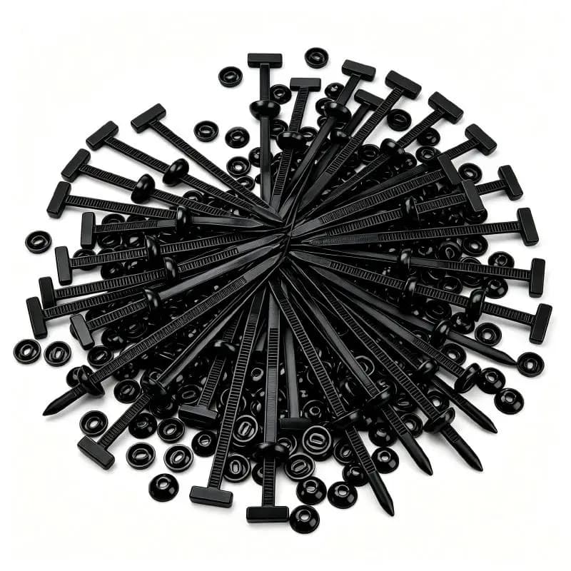Push Mount Nylon Zip Tie Clips Self Lock Fastener for Car Vehicle Interior Trim Retainer Buckles Fit Auto Cable Bumper Panel