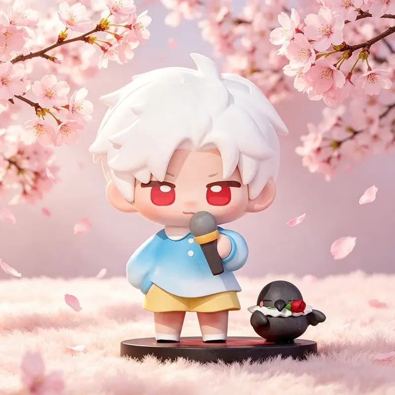 Love and Deepspace Sylus Q‑Version Garage Kit Figure Anime Collectible Model Desktop Prop Cosplay Birthday Gift
