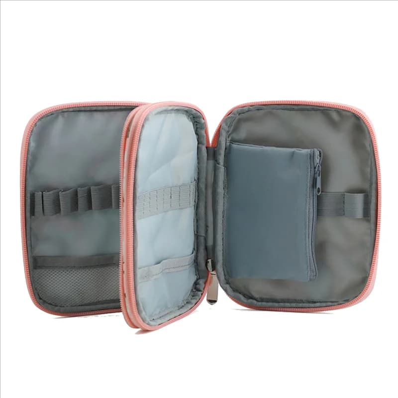 A36T-2X Custodia per ferri da maglia Borsa portaoggetti per organizer da cucito per uncinetti circolari Borsa per kit da cucito C