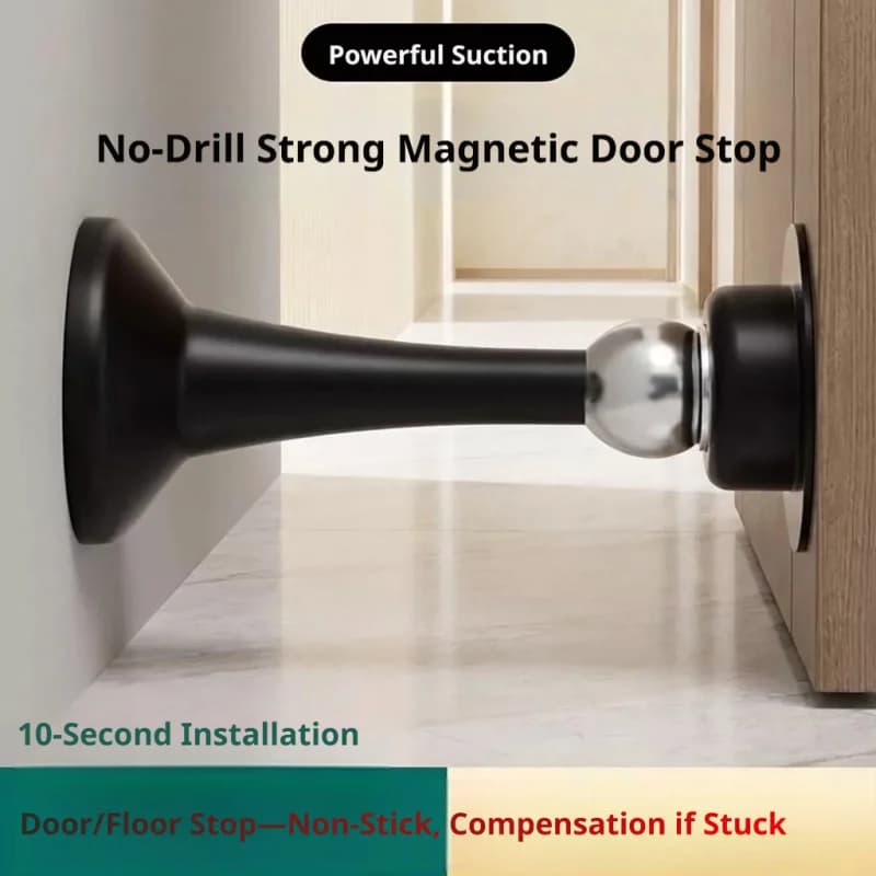 Fermaporta in Silicone Senza Foratura con Ventosa / Accessorio per Mobili Domestici, Componente, Strumento, Kit, Set Nuovo