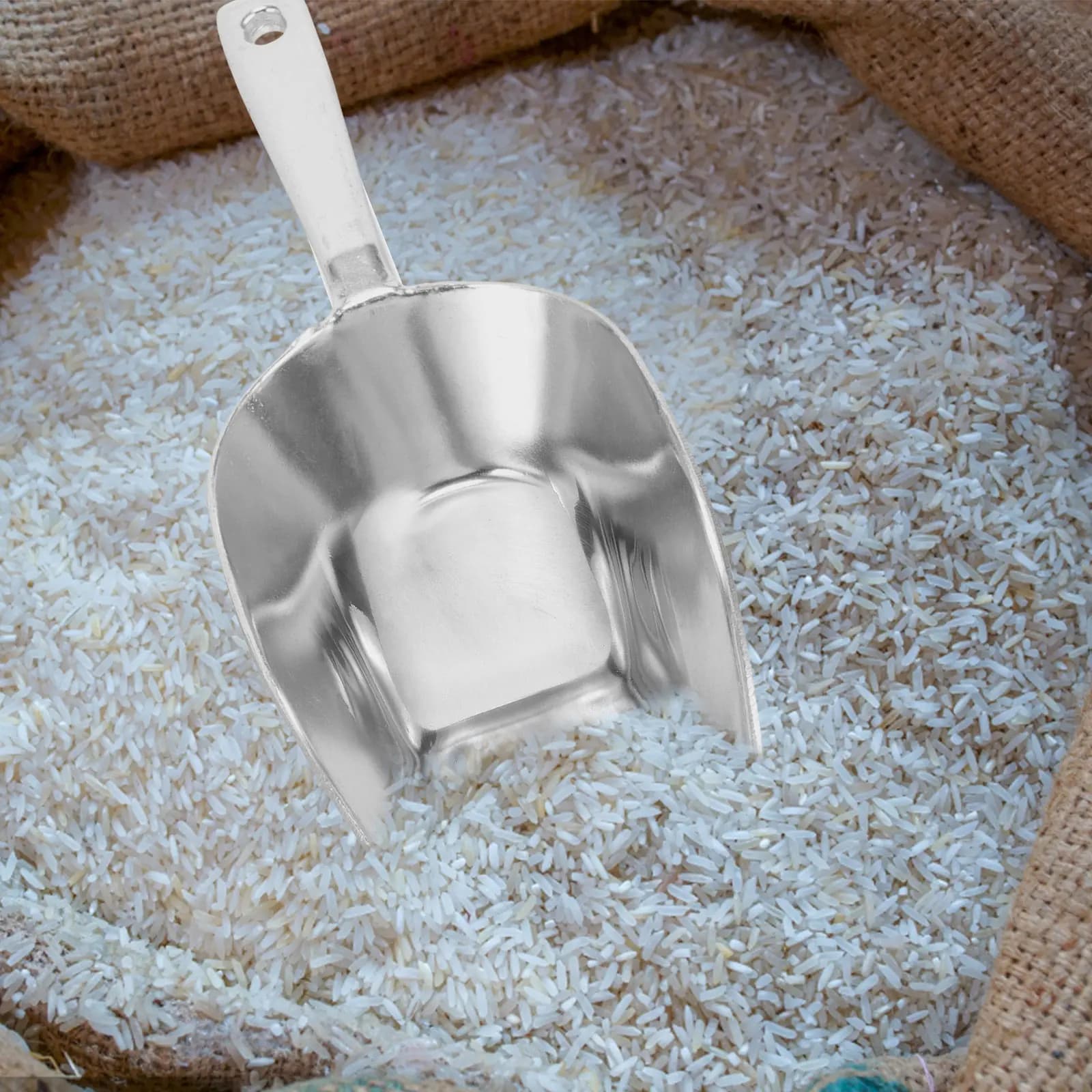 Aluminum Alloy Multi-Functional Ice Shovel Food Scoop for Candies Chocolate Beans Rice Flour Protein Powder Milk Tea Shop