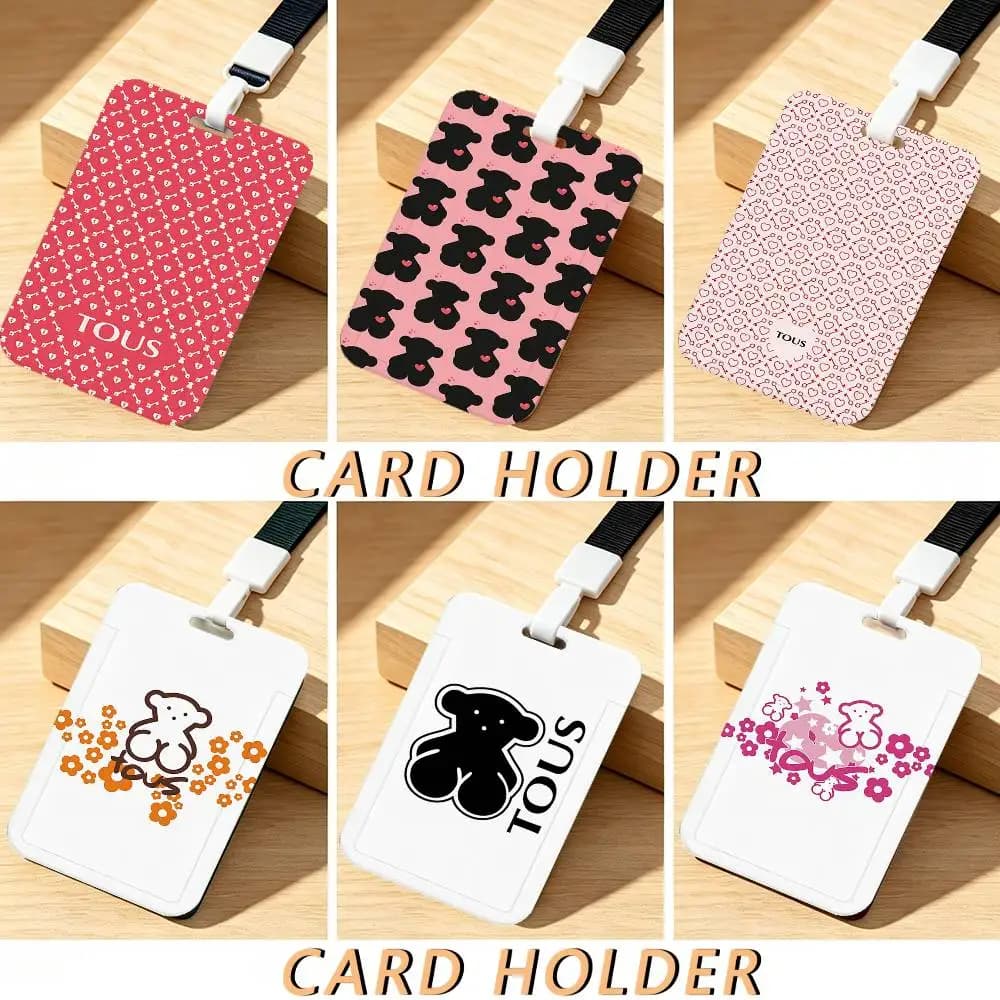 FASHION Brand T-TOUS-S Trendy Luxury ID Card Holder Lanyard Gift Men And Women For Gift Daily Life