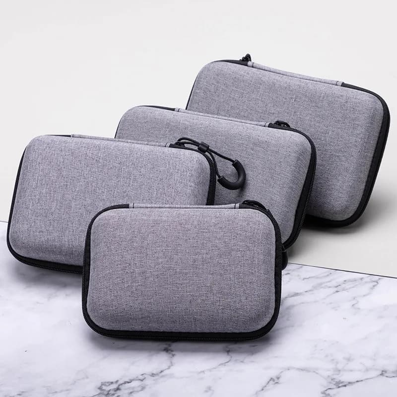 Borsa di immagazzinaggio del cavo dati multifunzione organizzatore di auricolari portatile custodia per Gadget digitale caricabatterie custodia con cerniera per scatola di protezione del disco U