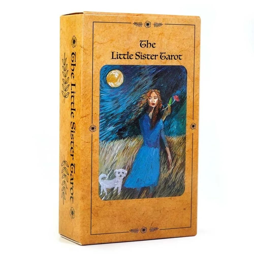 Mazzo di tarocchi della sorellina Giochi di carte A Fools Viaggio attraverso l'amore e la perdita 78 carte dei tarocchi per principianti 10,3 * 6 cm
