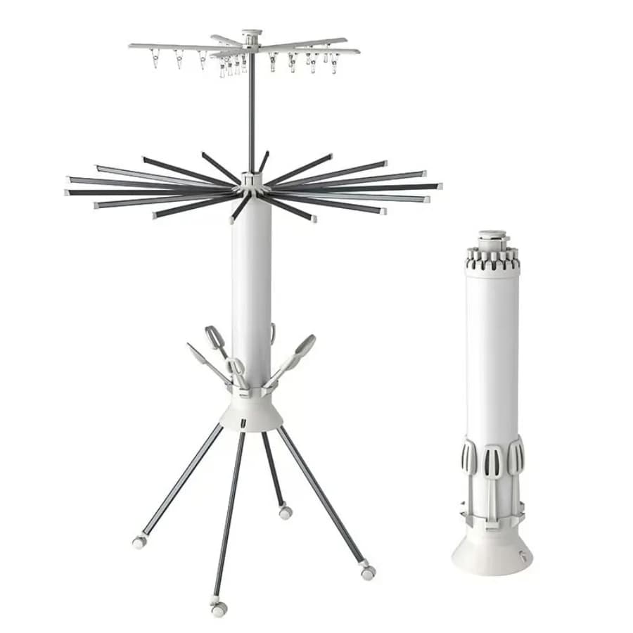 White Metal Folder with Multipli Arms for Interior and Exterior