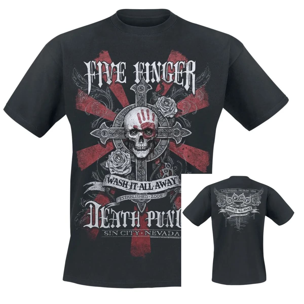 Nuova T-shirt Five Finger Death Punch 2026 Uomo Donna, Maglietta Grafica Rock Band 100% Cotone, Top Estivo Streetwear