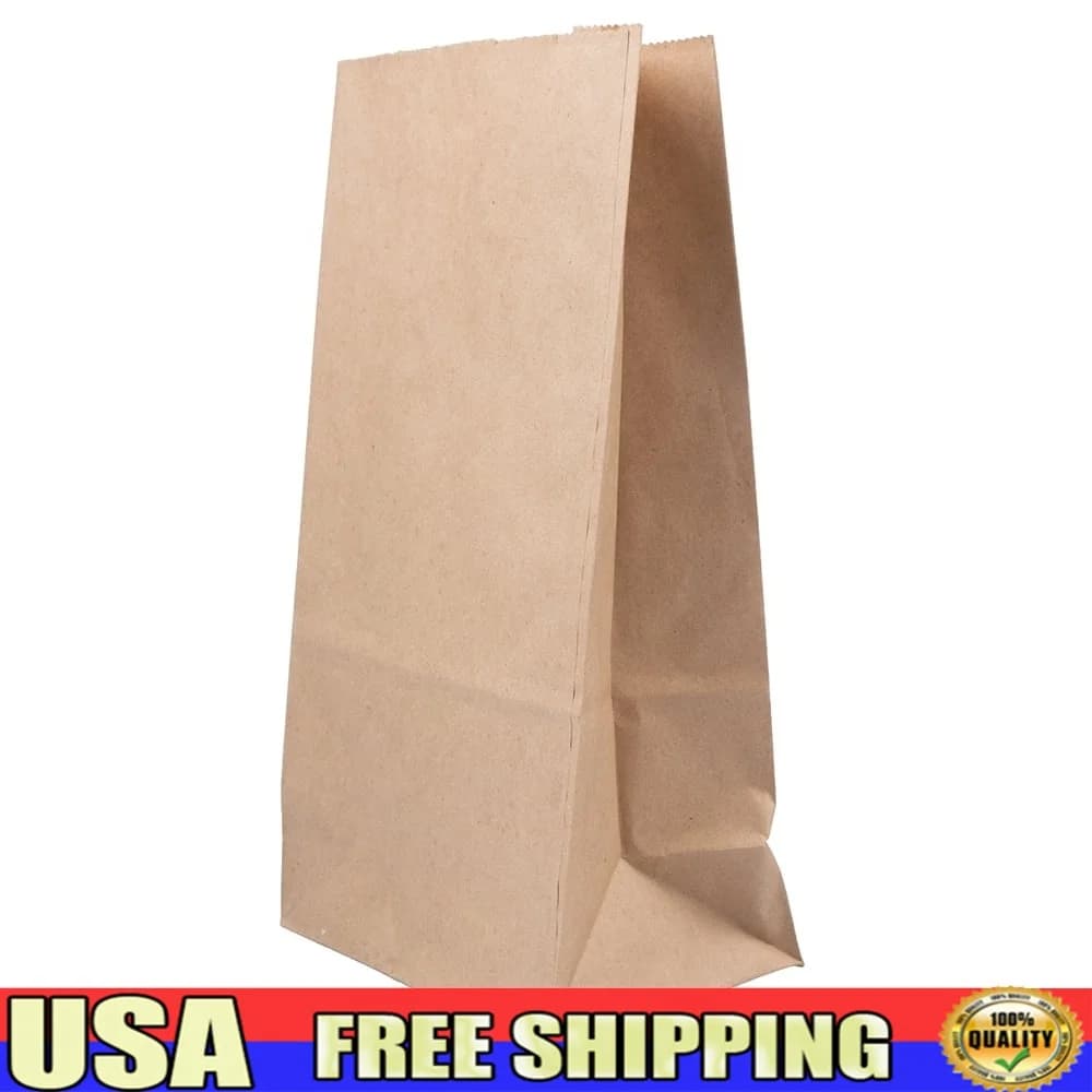 Sacchetti per il pranzo in carta Kraft Sacchetti regalo riutilizzabili Sacchetti Goody Artigianato artistico Confezione da 25 scatole per il pranzo marroni Confezione ecologica