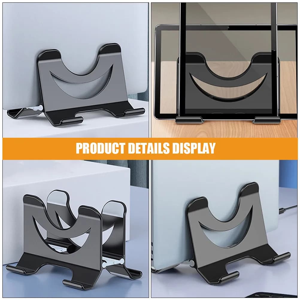 Laptop Cooling Stand Vertical Holder Desktop Riser Adjustable Angle Ergonomic Design Scratch-Free ABS Silicone Portable Stand