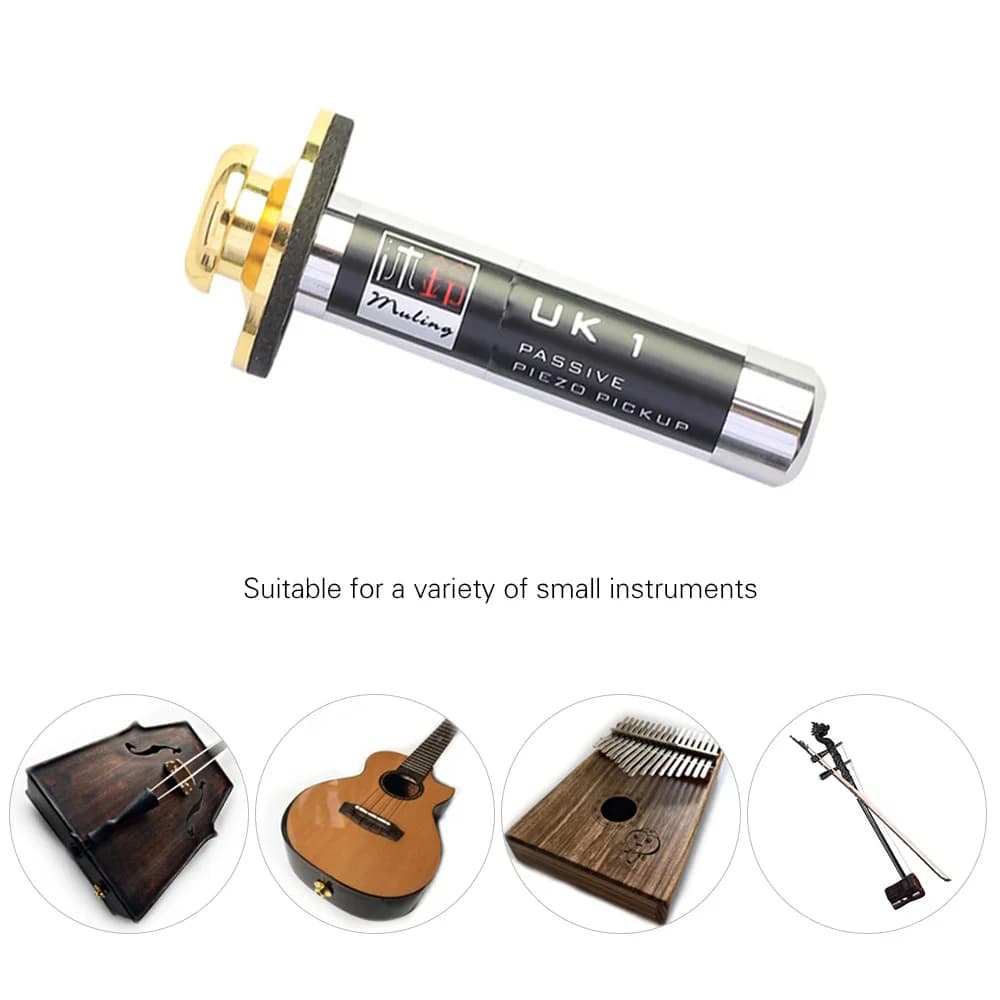 Il trasduttore per strumenti pickup piezoelettrico passivo combina con chiodo di coda per Morin Khuur Ukulele Erhu