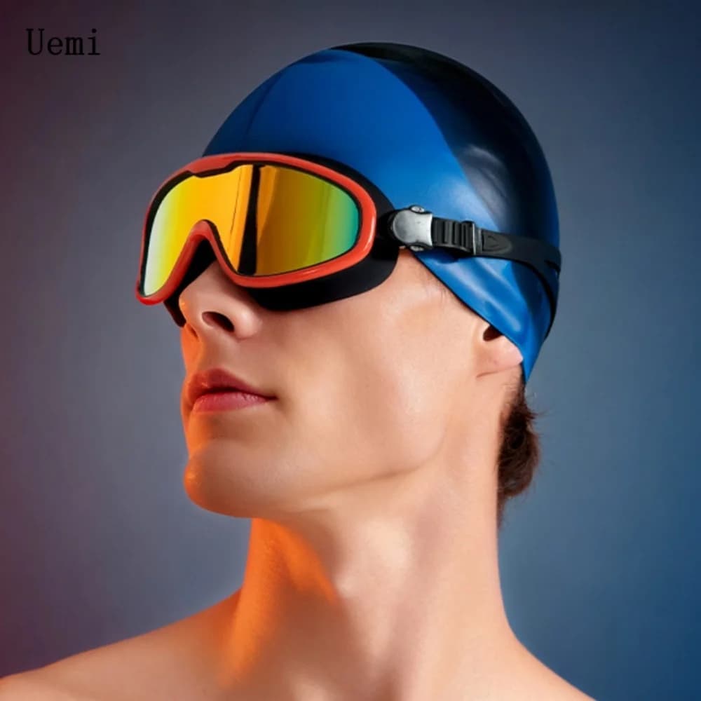 Swim Goggles No Leaking Anti-Fog Pool Goggles Swimming Goggles Adult Men Women Youth, 180° Clear Vision UV400