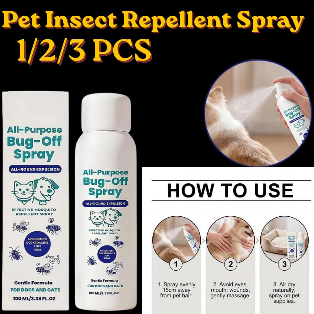 Pet Flea and Tinder Pet Insect Repellent Spray Mild Safe Effectively Repel Mosquito Ticks Fleas Protection Spray For Dogs Cats