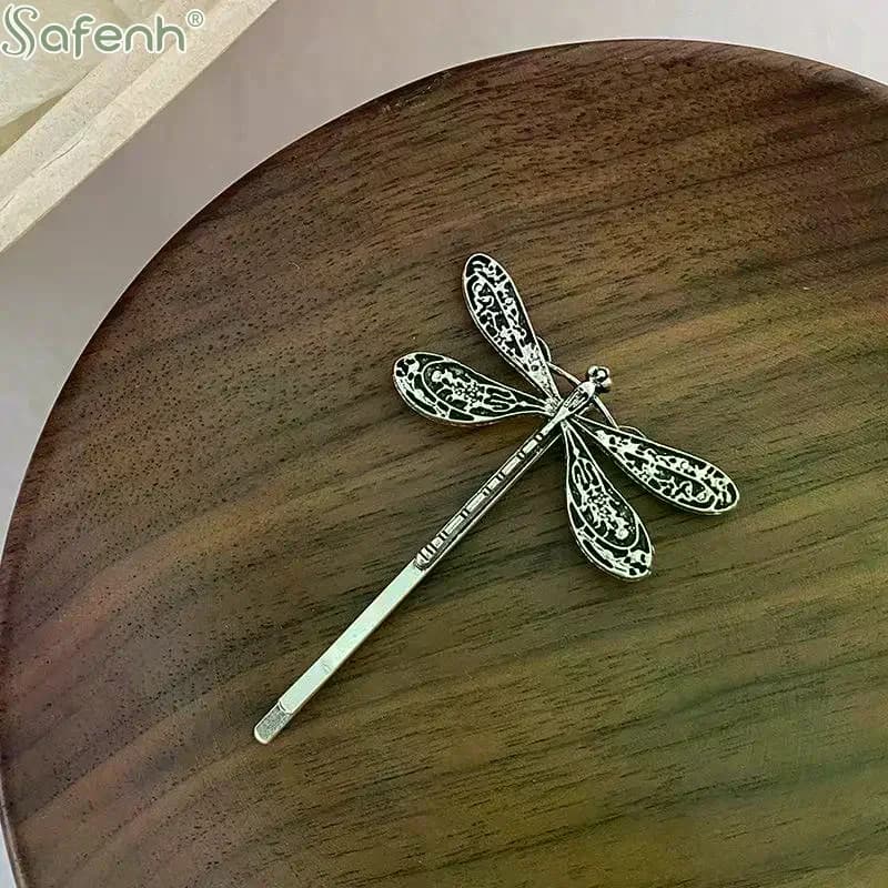 Fermagli per capelli a forma di libellula di ispirazione vintage per donne e ragazze, eleganti fermagli per capelli per matrimoni e festival