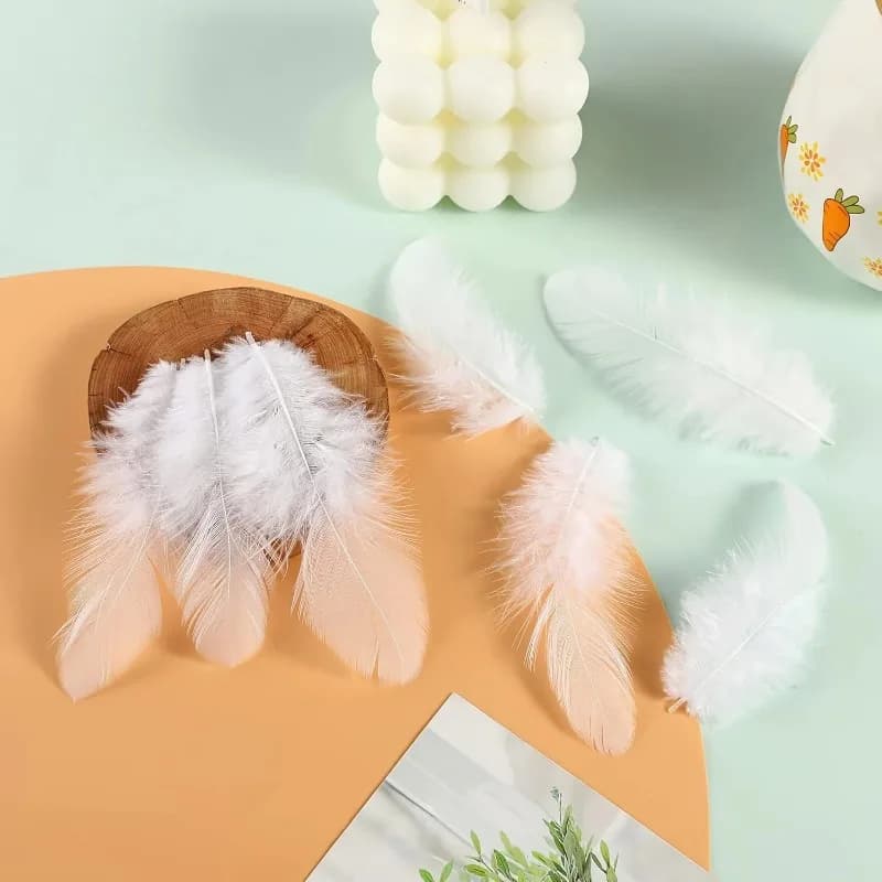 100/200 Pcs White Natural Feathers 10-15cm For Diy Feather Crafts Wedding Party Home Decorations Accessories Dreamcatcher Bouncy