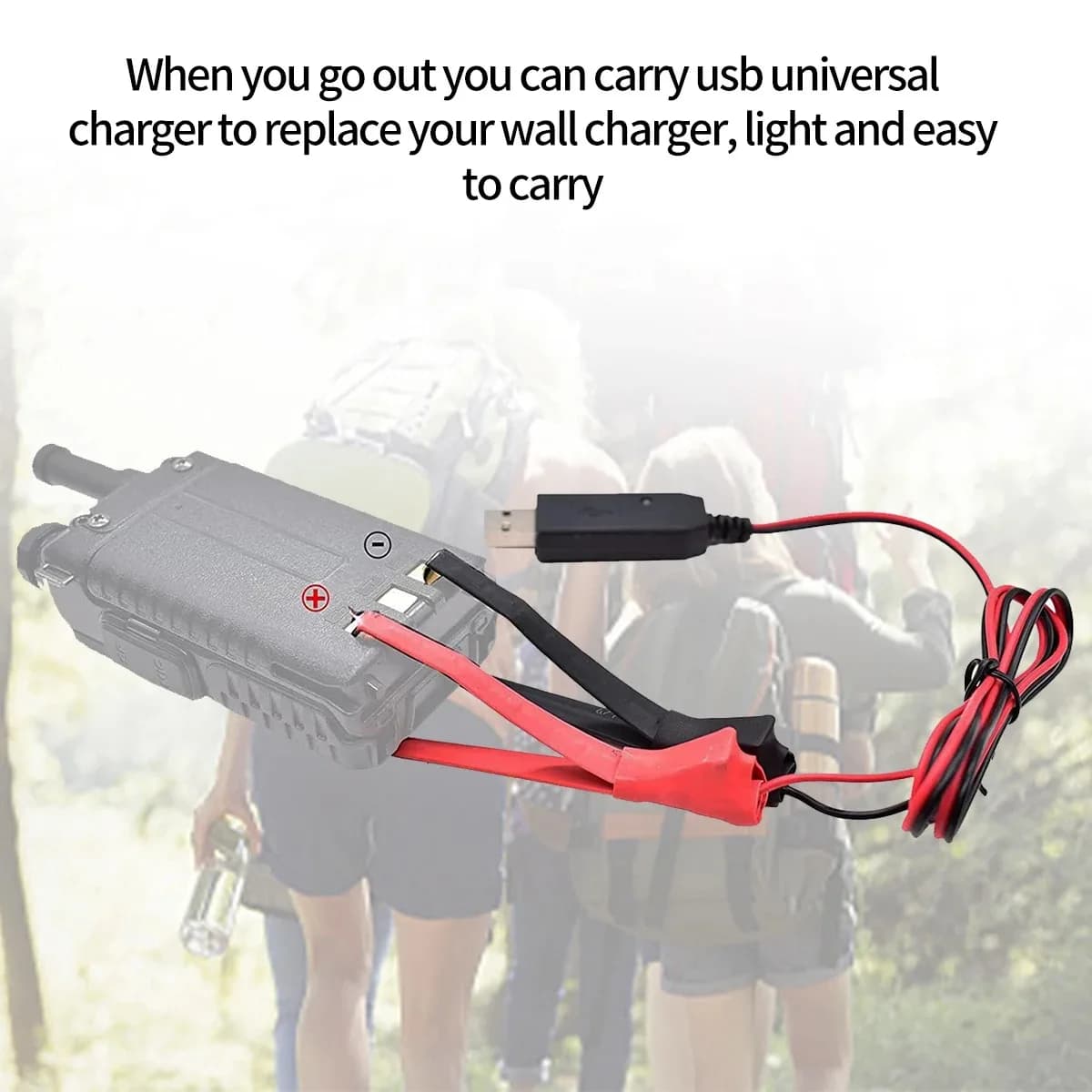Baofeng Walkie Talkie Cavo caricatore USB universale per BaoFeng UV-5R UV-82 BF-888S TYT Retevis Radio bidirezionale con indicatore luminoso