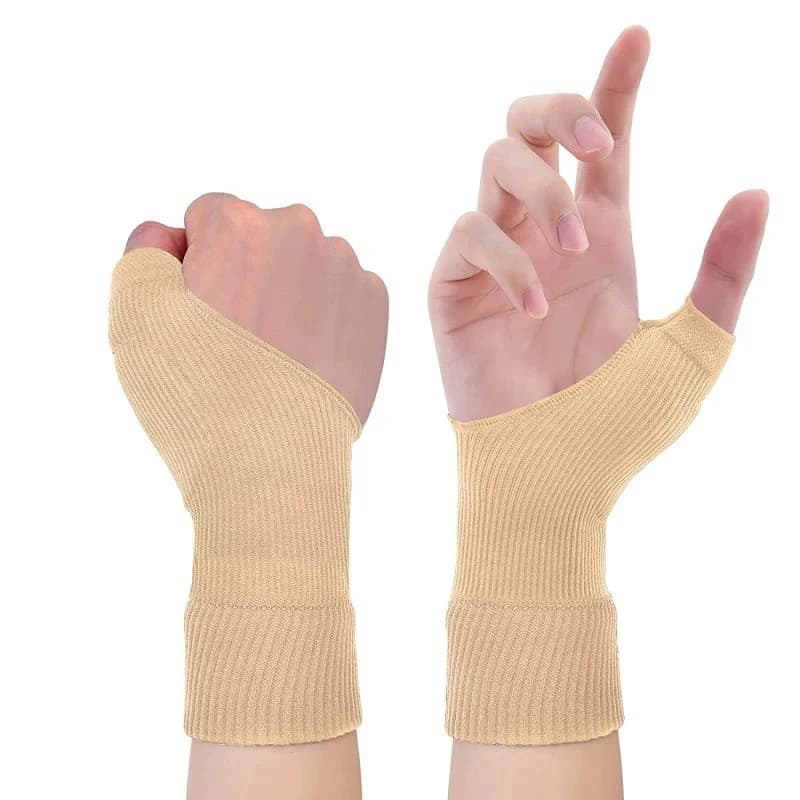 1 Paio di Guanti Compressivi per Polso e Pollice, Supporto Traspirante per Polso con Imbottitura Spessa per Lesioni al Pollice