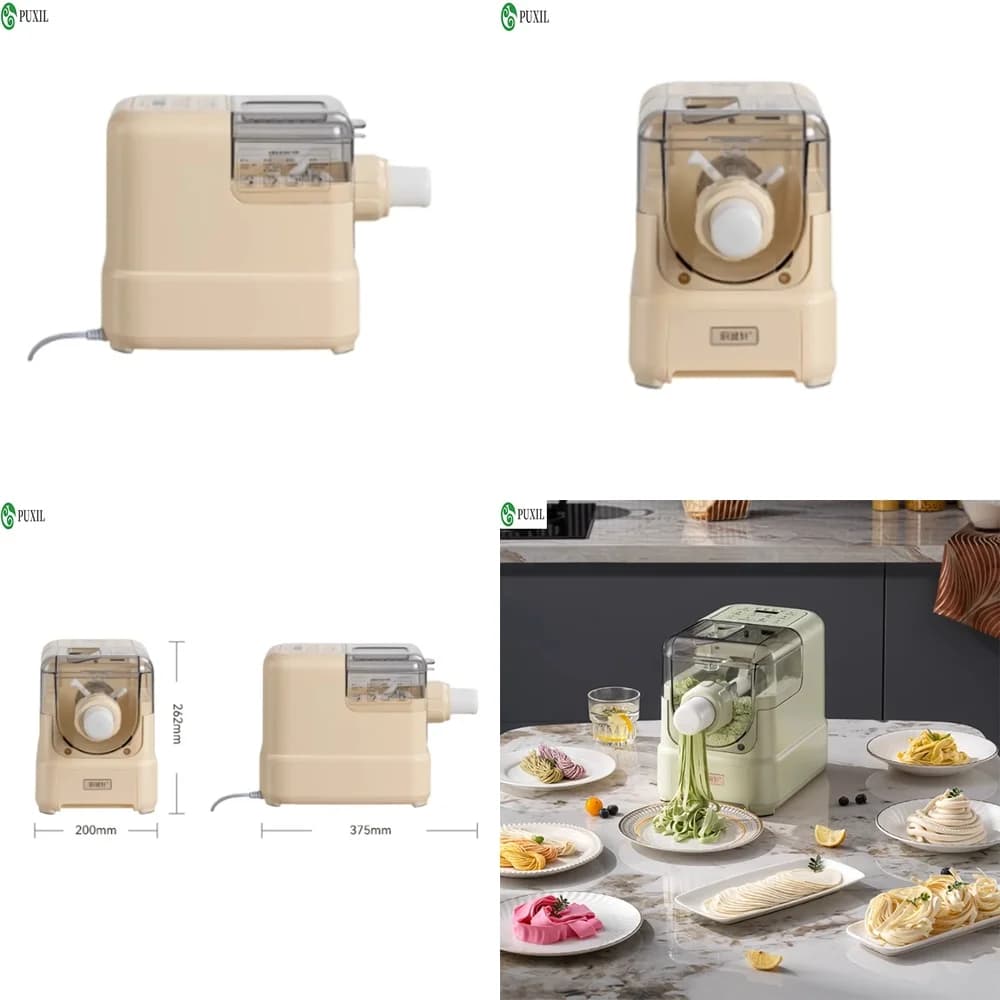 Nuova Macchina Elettrica per Fare la Pasta per Uso Domestico, Completamente Automatica, Piccola Macchina per Pasta per Sfoglie di Ravioli e Pressa per Noodles