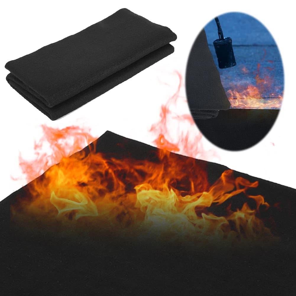 Fireproof Welding Blanket 1800°F Heat Shield & Insulation Pad Carbon Felt Fireproof Welding Blanket for Torch Solder Plumbers