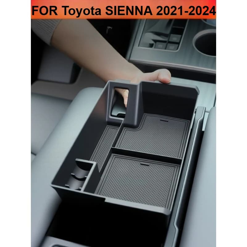 Scatola di immagazzinaggio del bracciolo dell'auto PER Toyota SIENNA 2021-2024 LHD Console Vassoio Contenitore Organizzatore Accessori interni