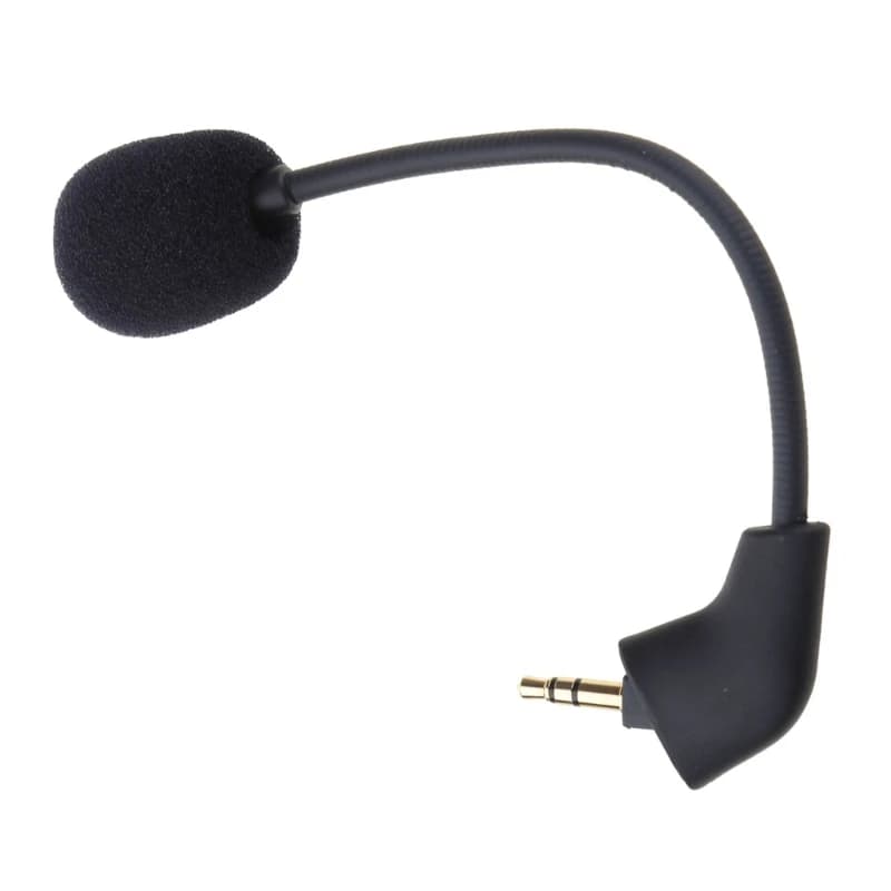 3.5mm Microphone Replacement Game Microphone for Kingston Hyper X Cloud II Cloud MIX Flight S Revolver S Alpha Sliver Gaming Headset