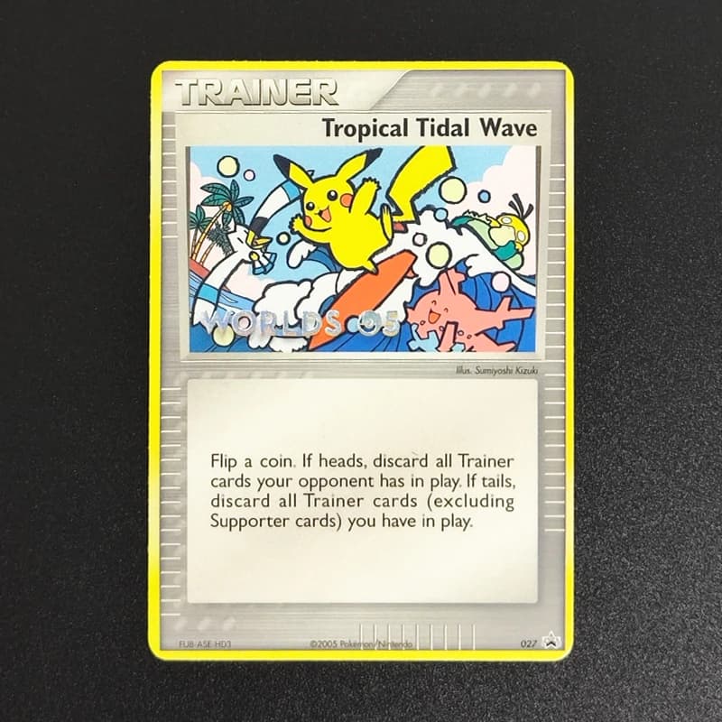 Proxy 2005 P.M.EN PROMO TROPICAL TIDAL WAVE WORLD CHAMPIONSHIPS 27 Carte da Collezione RARE Singola Carta Gioco Classico Carte Anime