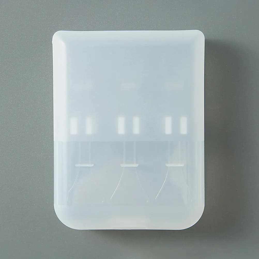 Set di 4 Custodie per Testine di Spazzolini, Organizzatore in Plastica Riutilizzabile, Scatola da Viaggio Multiuso per Conservazione Testine di Spazzolini Elettrici