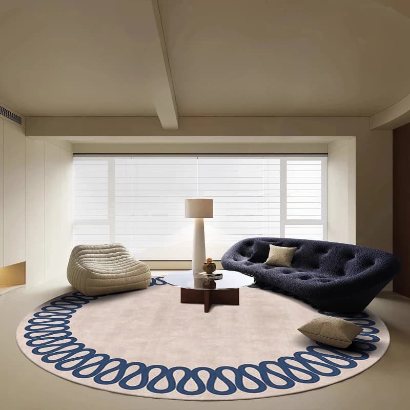 Modern style living room decoration Round carpet Minimalist carpets for bedroom Add to review Plush seating mat Soft and soft carpet for home