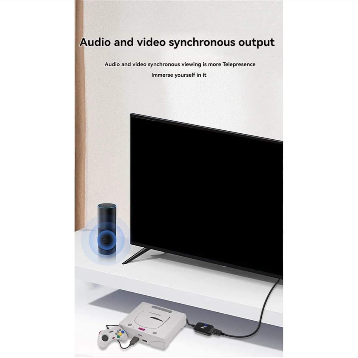 For Saturn Saw to HDMI HDTV compatible converter cable Monitor Display Saw Adapter Saturn Game HD 720P/1080P CALDO