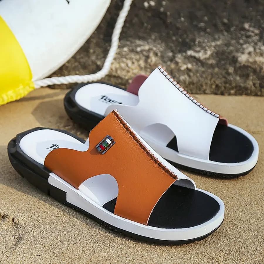 Sandali da donna - Scarpe da spiaggia casual nuovo stile estivo - Taglia grande - Infradito stringati cucite a mano per esterni